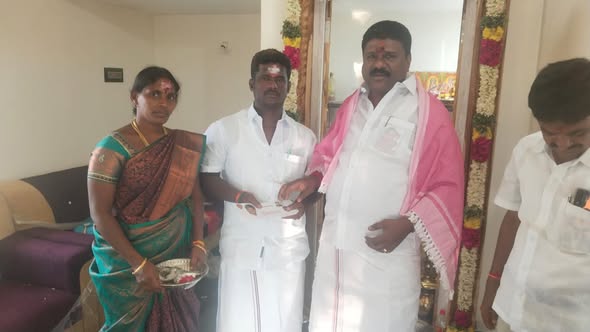 Participation in Housewarming at Alangudi