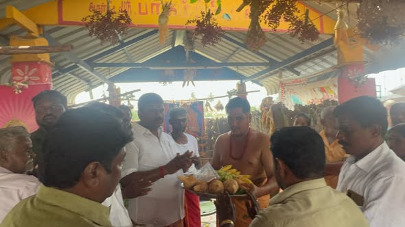 Annadhanam Ceremony at Sri Muthumari Amman Temple, Raja Kulakkarai
