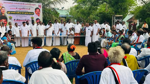 Booth Committee Field Review Meeting in Alangudi Constituency